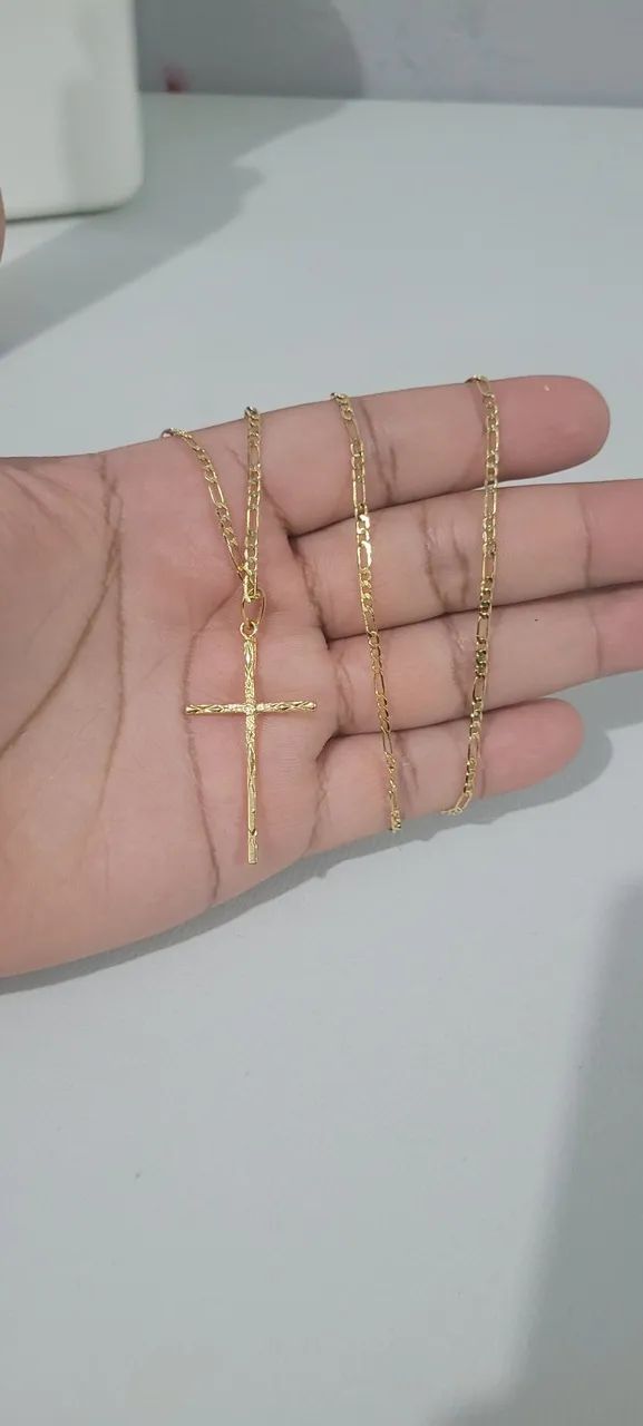 CORDÃO BANHADO A OURO 18K