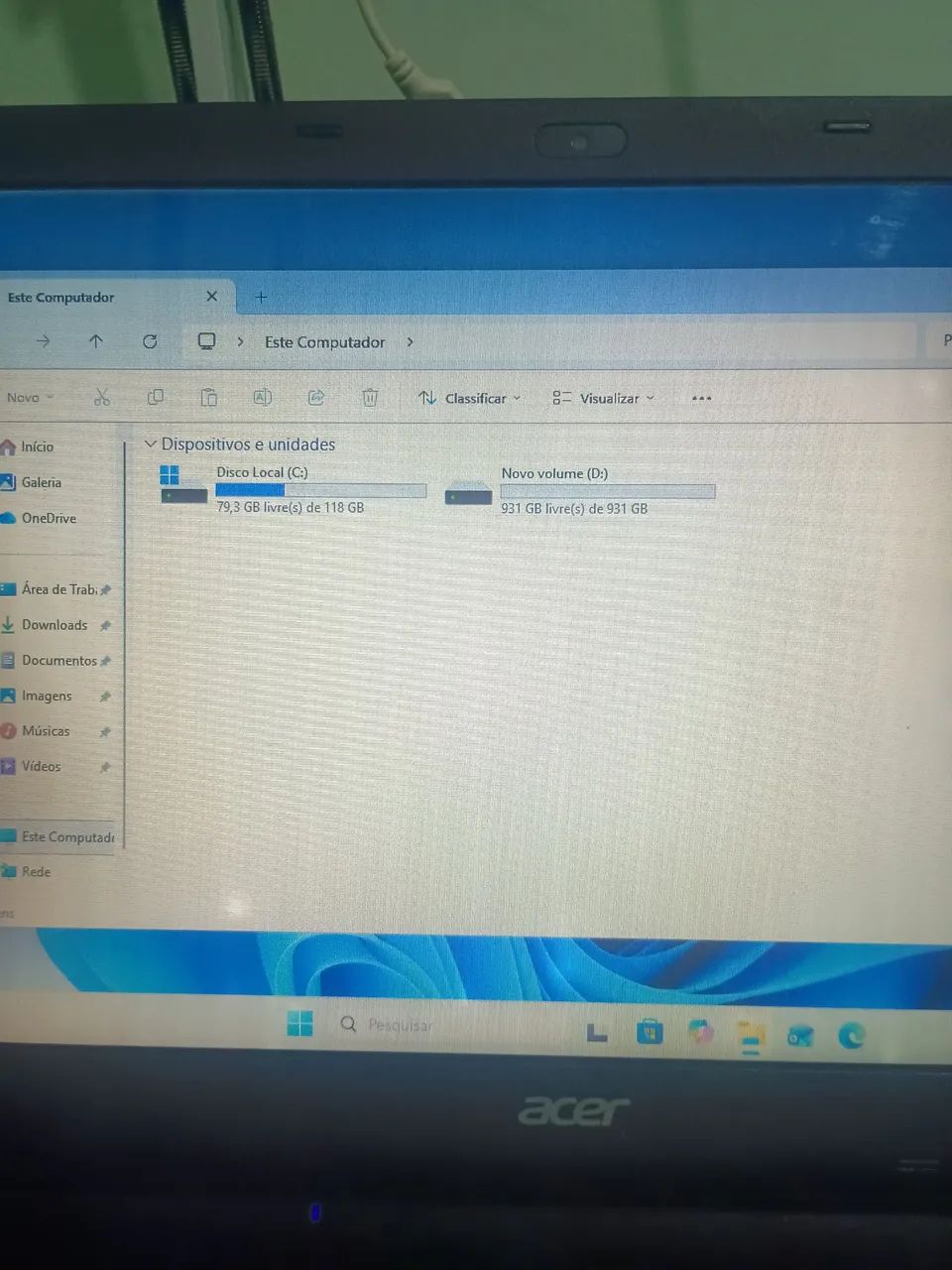 Notebook Acer es1 512, 1 terá armazenamento  - Foto 3
