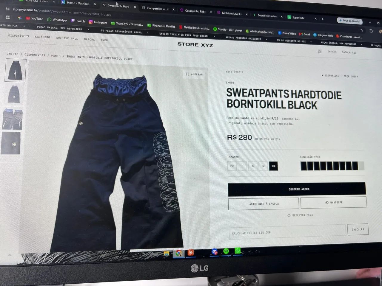 Calca Hard Jeans Santo Moletom - Foto 2