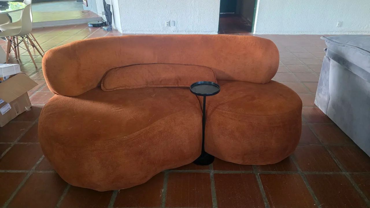 SOFÁ ORGÂNICO TERRACOTA | DESIGN CURVO E CONTEMPORÂNEO - Foto 2