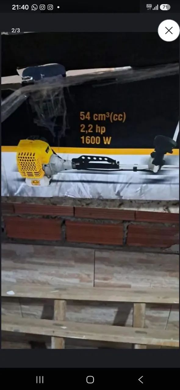 Roçadeira Vonder nova 