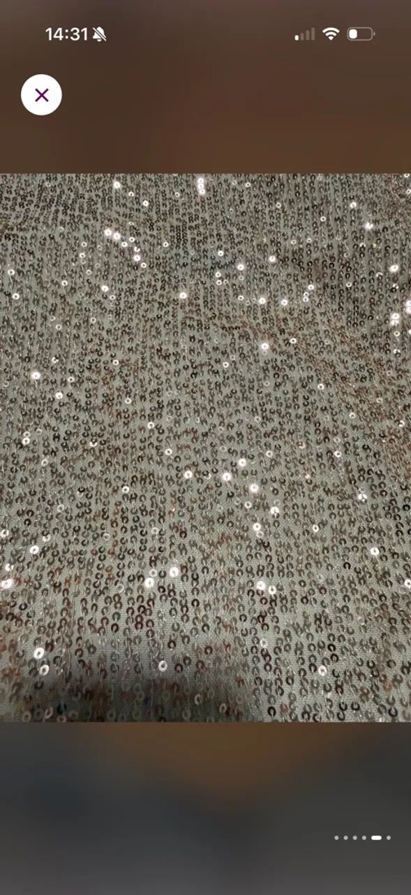 Blusa com brilho paete dourada pp - Foto 5