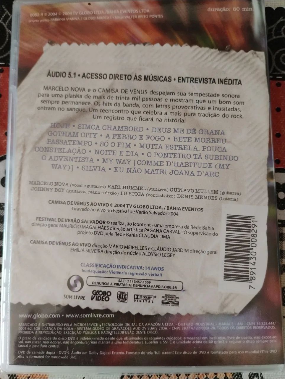 DVD - Camisa de Vênus (lacrado) - Foto 2