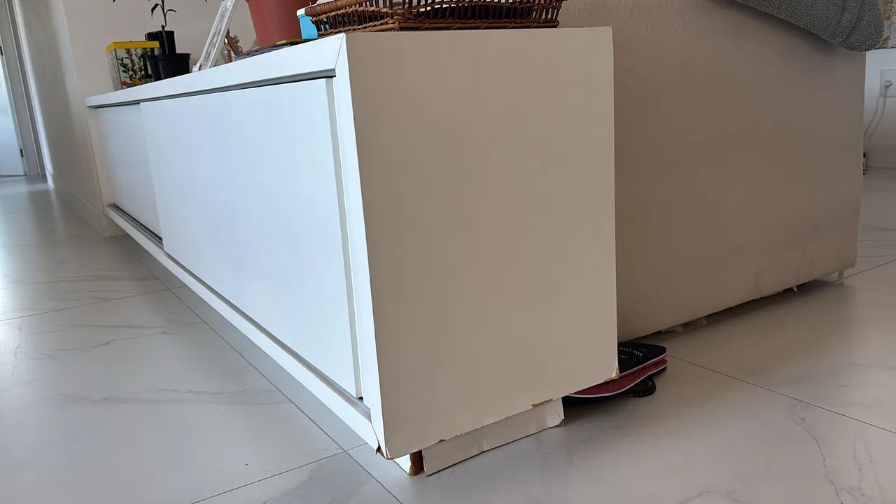 Balcão branco 2,50mx0,35cmx0,55cm - Foto 4