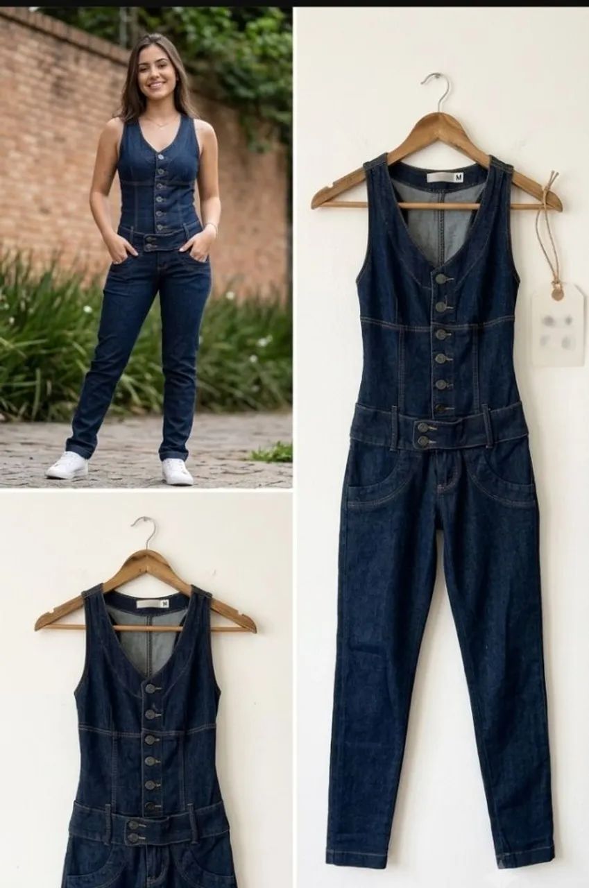 Macacão jeans 