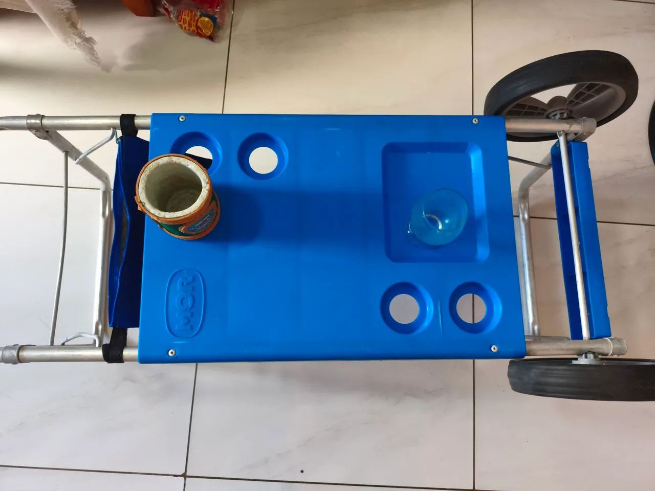 Carrinho de praia para cadeiras e cooler  - Foto 4
