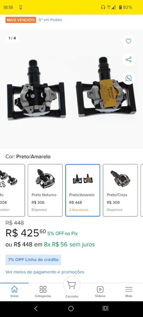 Pedal Shimano PD M 520  Clip Mtb  - Foto 5