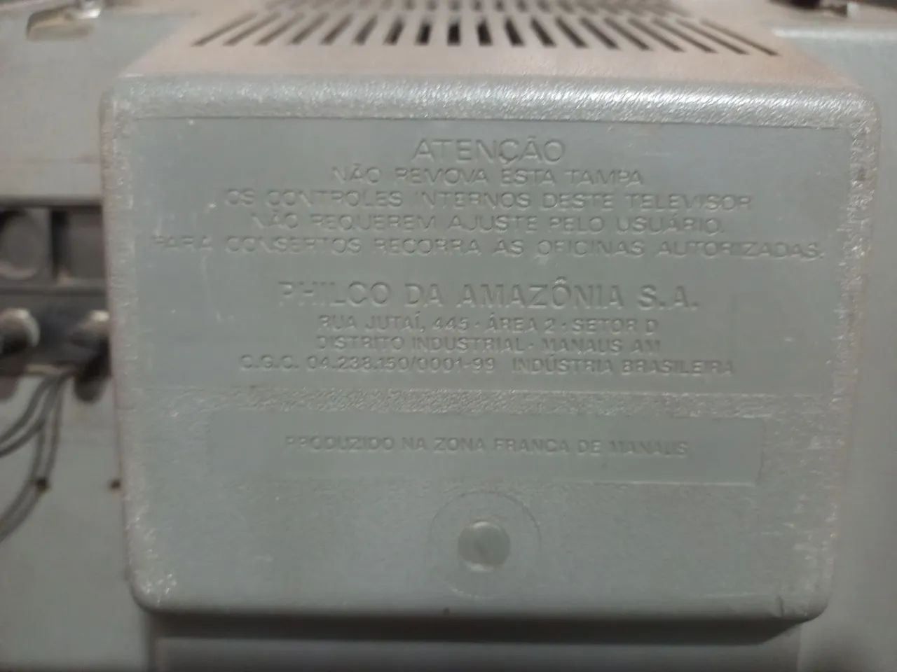 TV Antiga Philco 12 Pol. Preto e Branco funcionando. - Foto 4