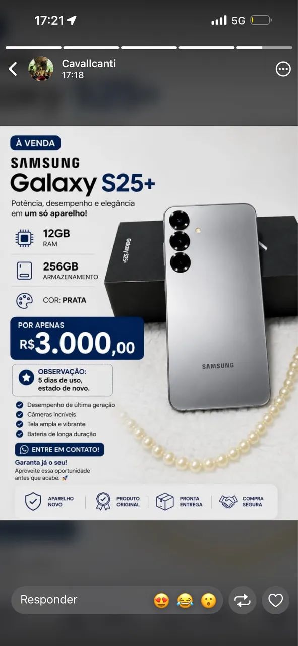 S25+ Samsung 256g