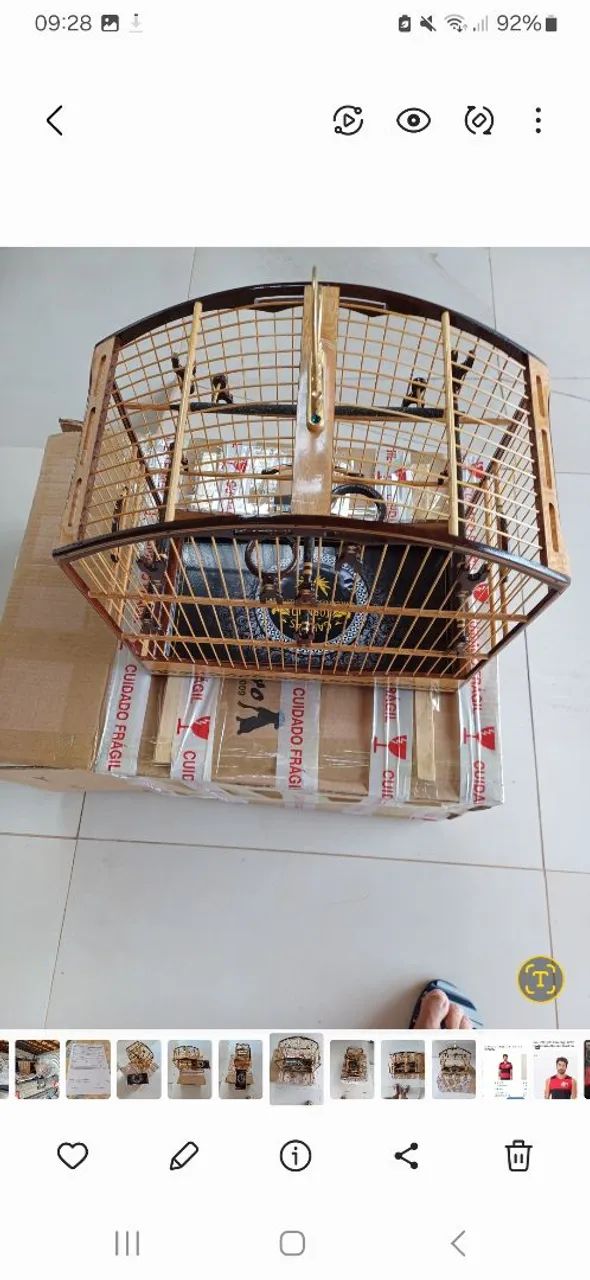 Gaiola celeiro luxo absoluto ainda na caixa. 