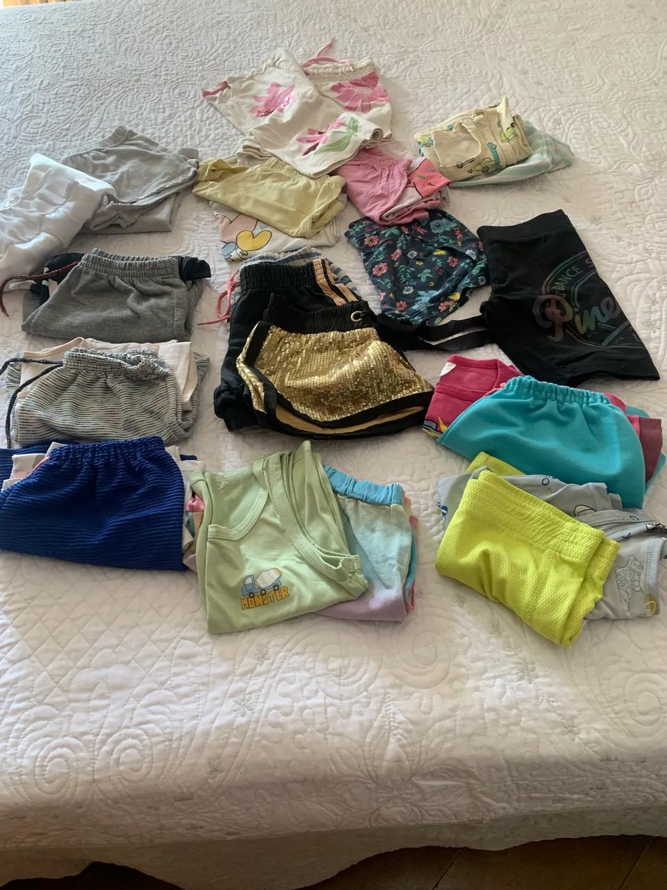 Lote conjunto menina 7-9 anos
