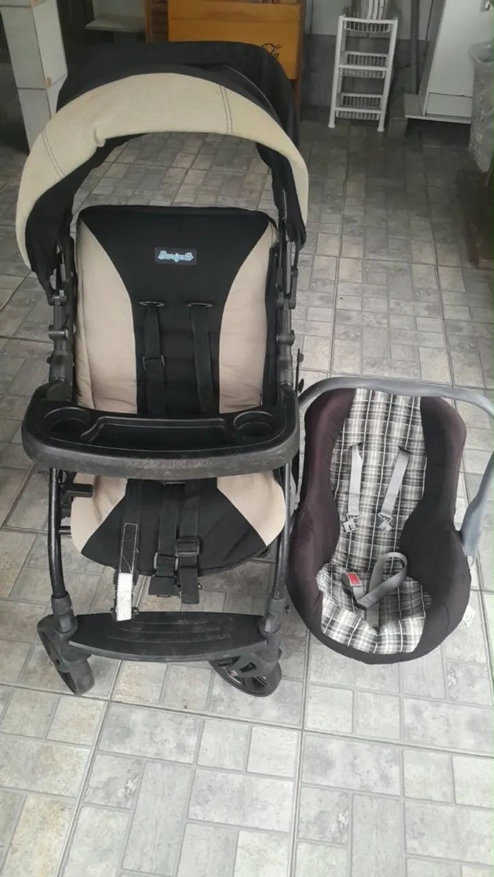 Vendo kit carrinho + bebe conforto - Foto 4