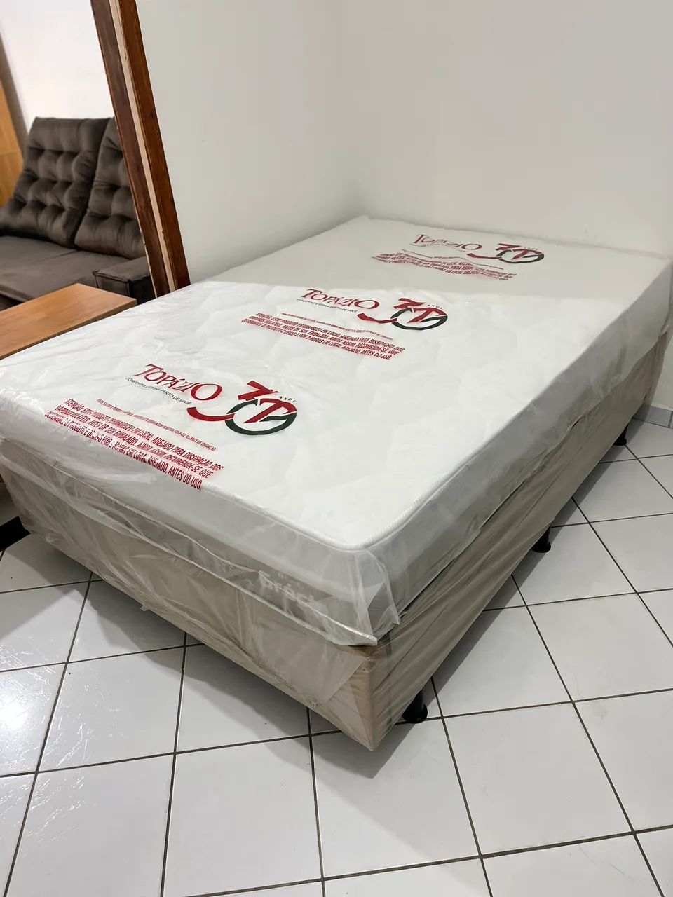 Cama de Casal Colchão de Molas Ensacadas + Base | ENTREGA GRÁTIS EM JP - Foto 2