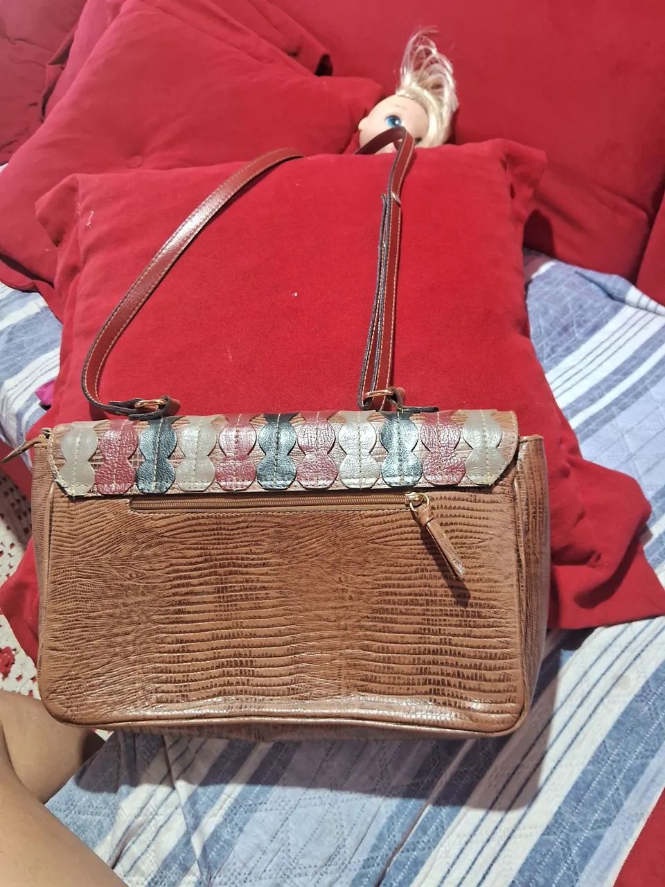 Bolsa couro café  - Foto 2