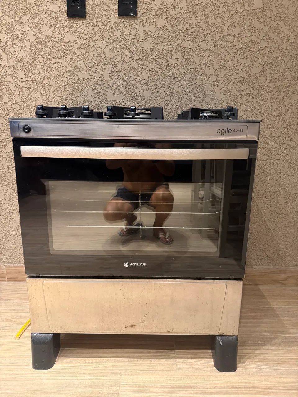 Fogão 5 Bocas Atlas Agile Glass