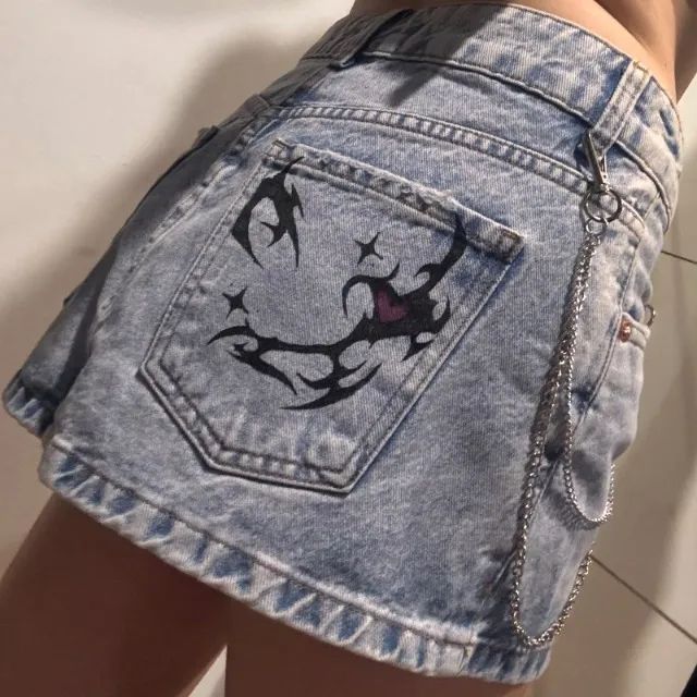 Mini saia jeans - Foto 2