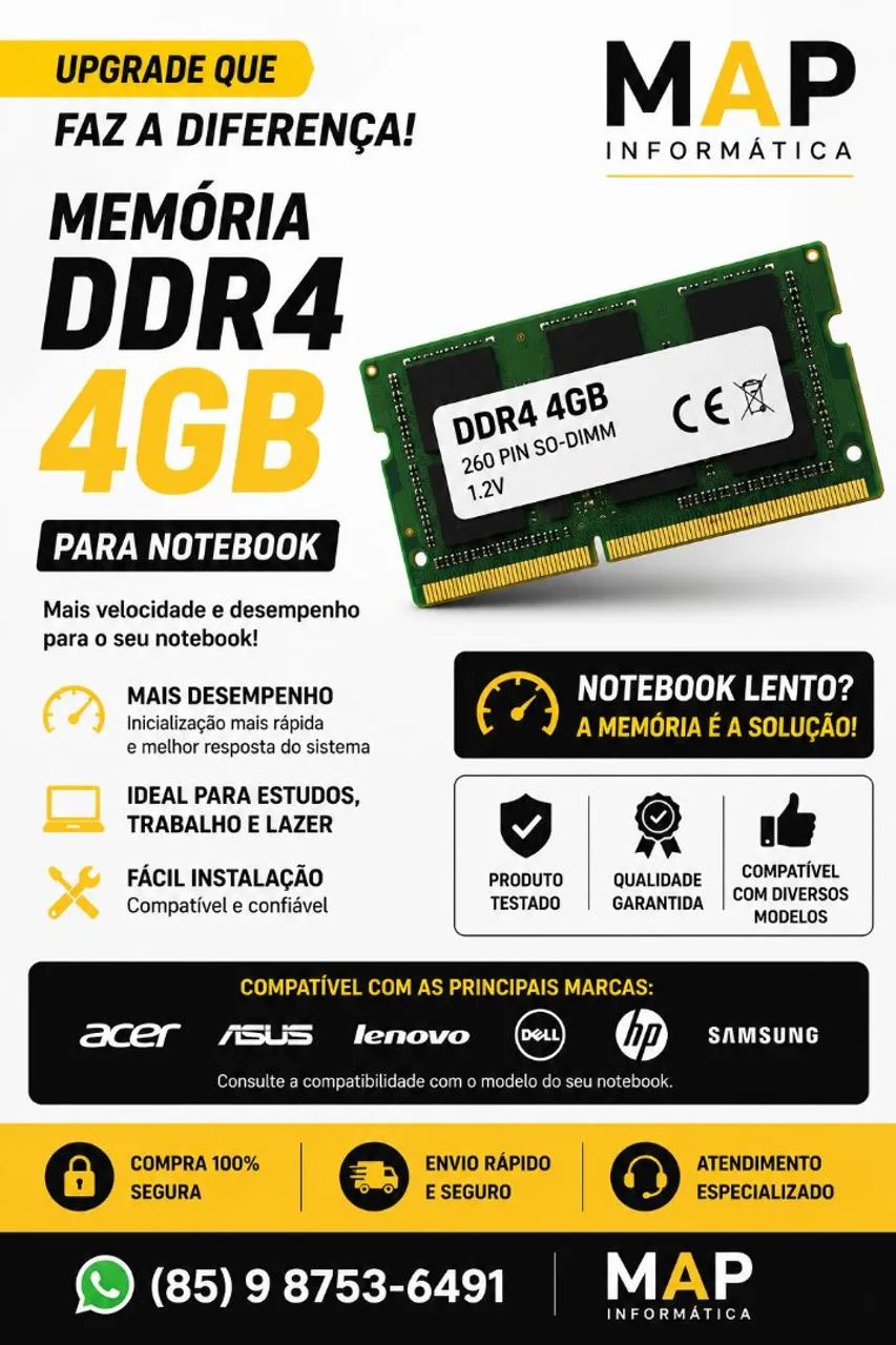 Memoria ddr4 8gb  notebook - Foto 2