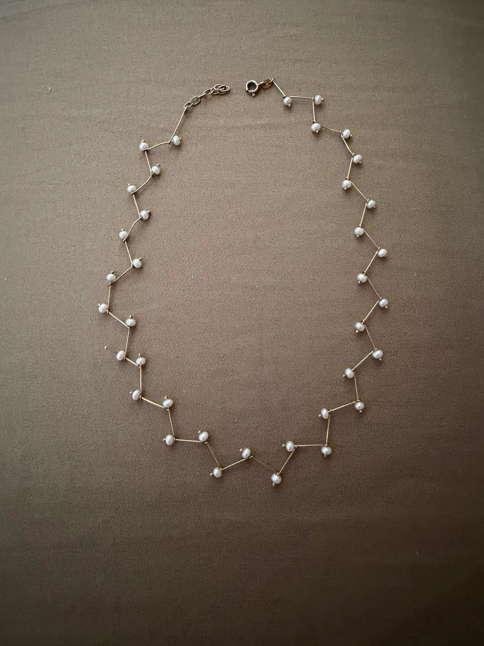 Gargantilha Ouro 18 k com Pérolas aplicadas - Foto 2