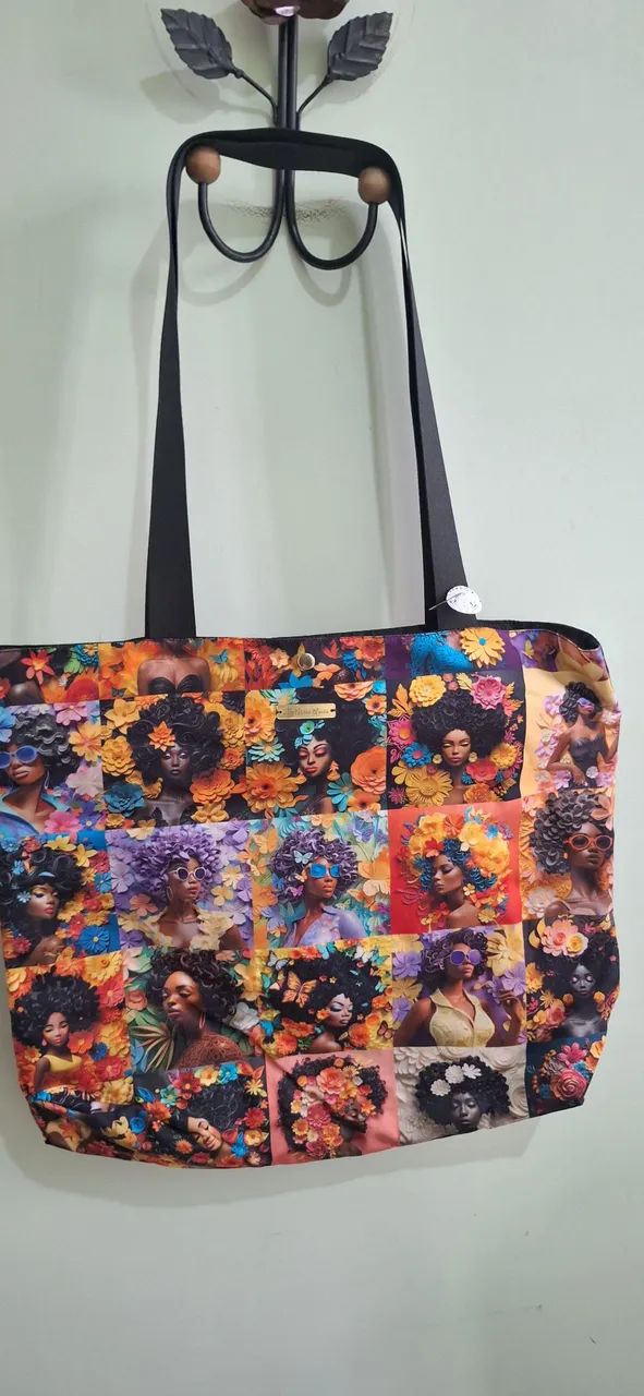 Bolsa artesanal Raízes em flor - Foto 3