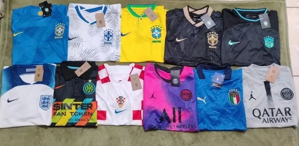 Camisas de time futebol Tailandesa 1 linha