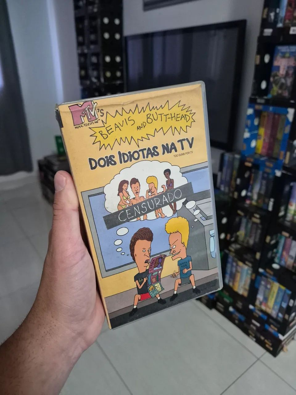 VHS Beavis and Butt-Head Dois Idiotas na TV Legendado Raro - CDs