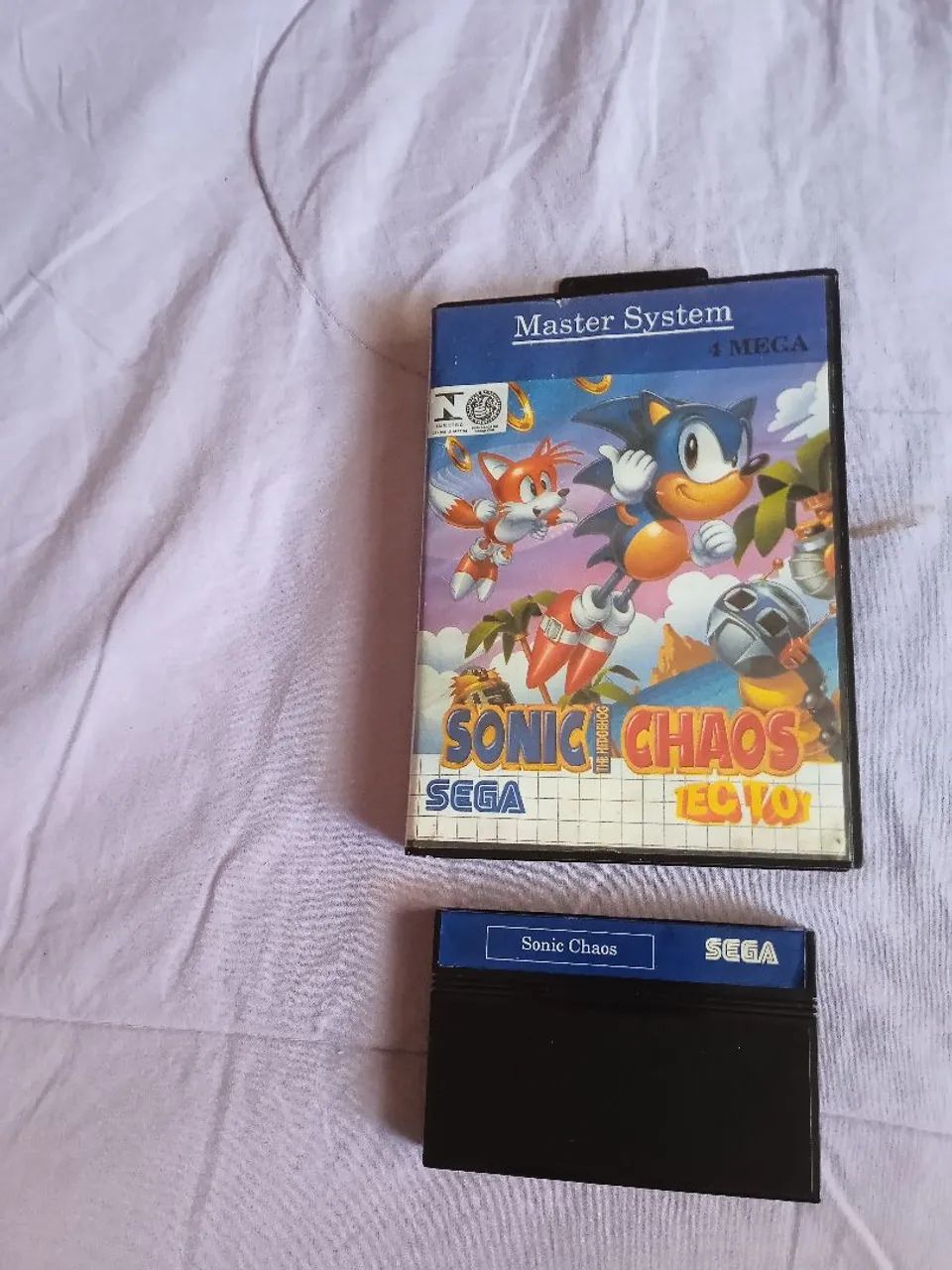 Sonic Chaos original Master System com caixa 