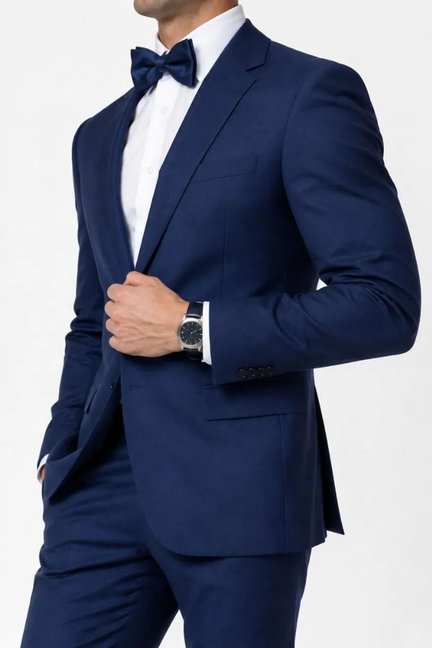 Terno Blazer Poliviscose Slim Londres - Azul