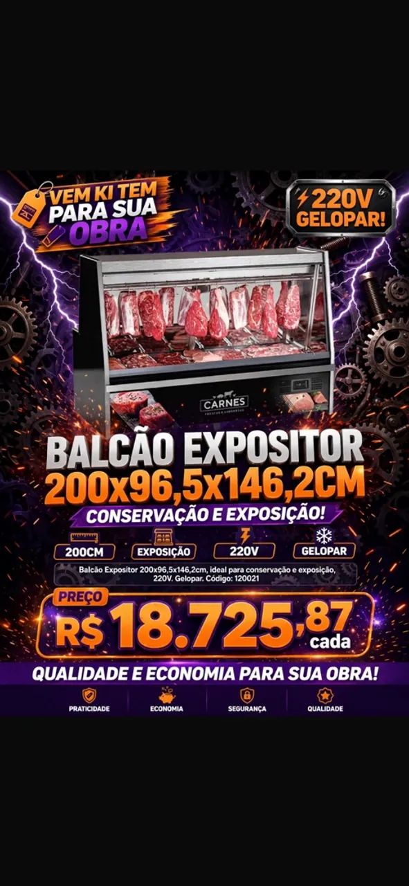 Balcão expositor