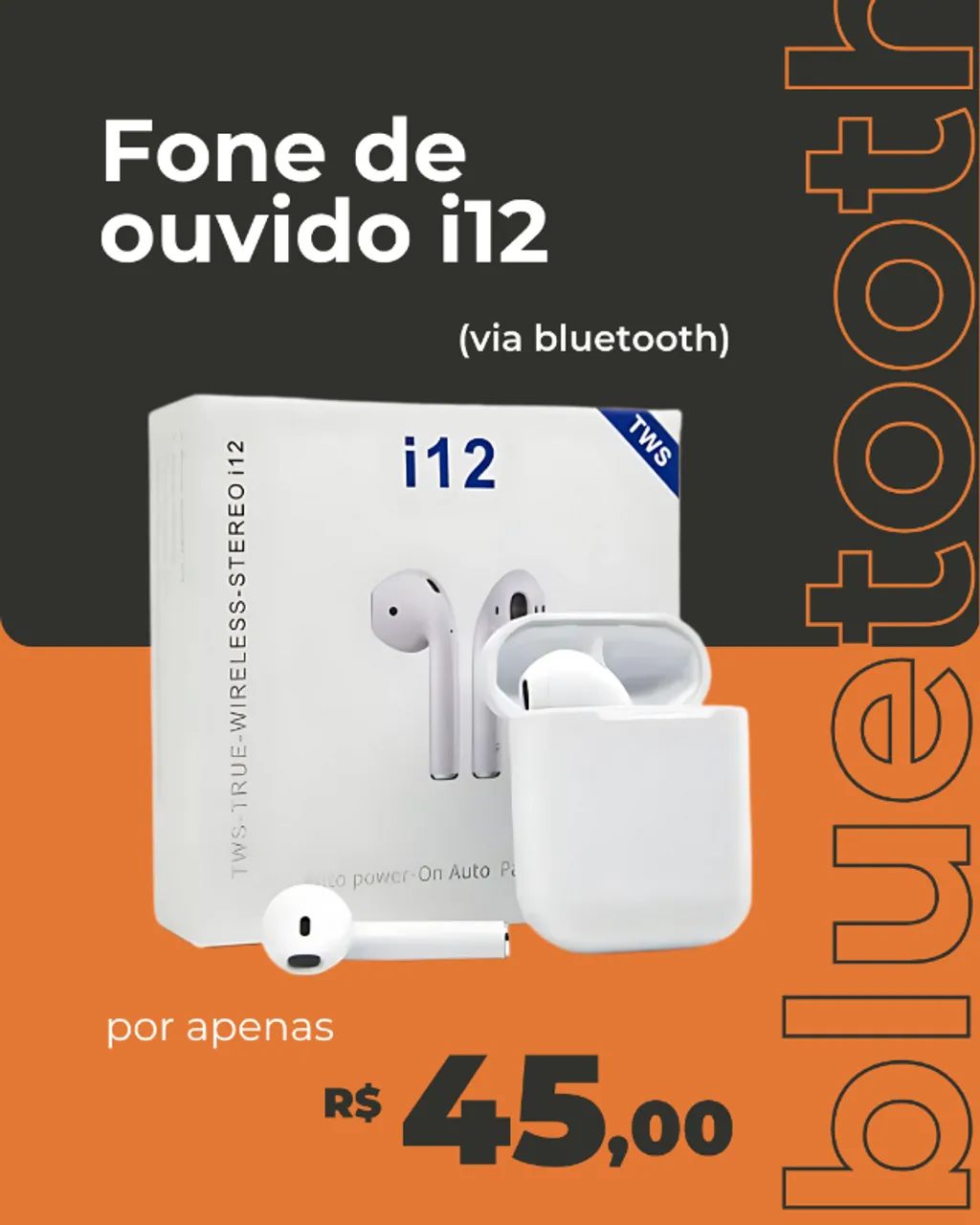 Fone de Ouvido i12