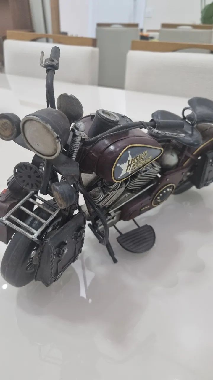 Miniatura Harley Davidson metal colecionavel