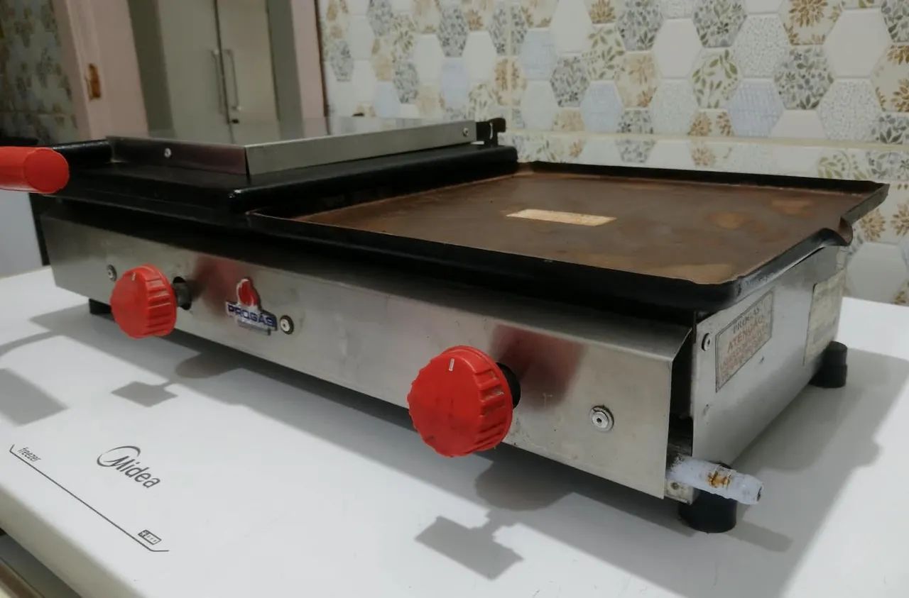 Chapa pra lanches nova movida a  gaz  - Foto 2