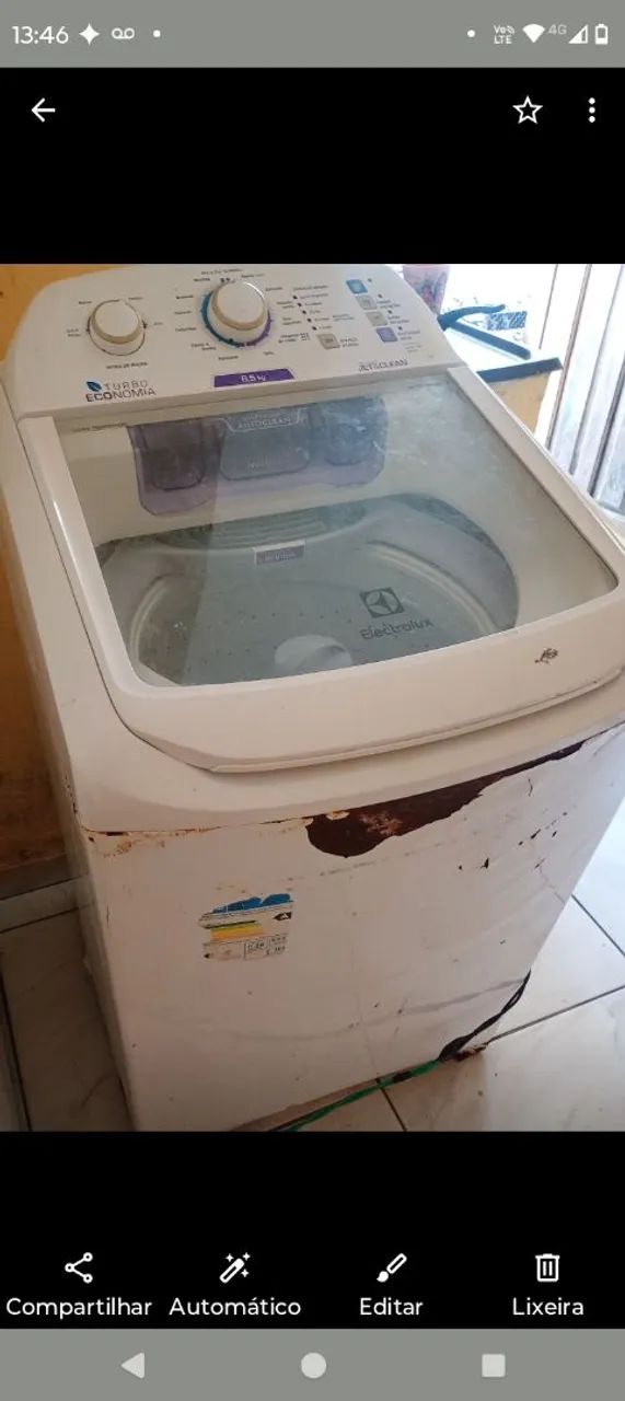 Lava e Seca Electrolux 8,5kg Jet&Clean - Motor e Placa OK