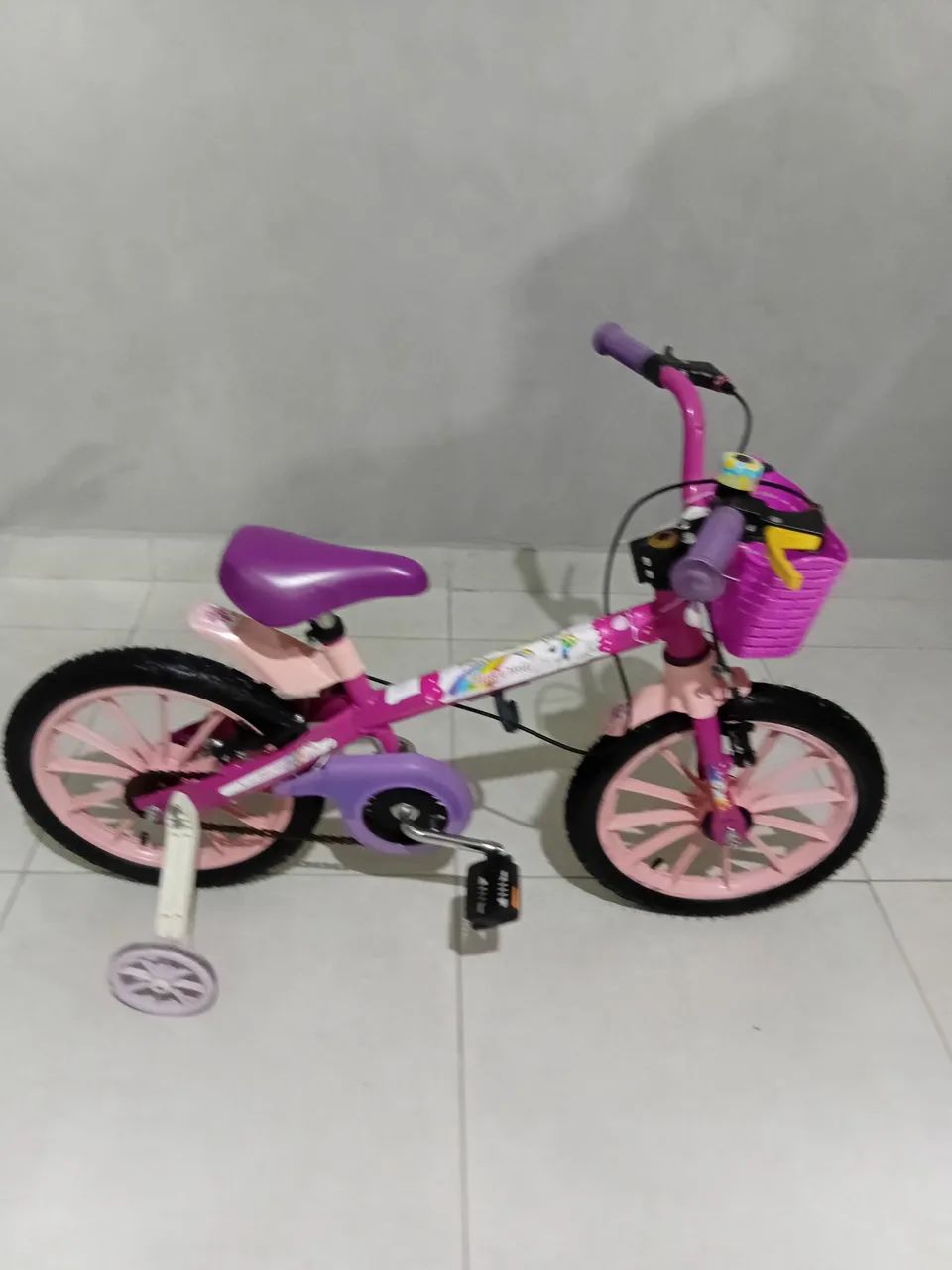 Bicicleta infantil aro 16 unicórnio 