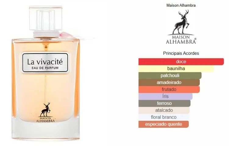 Perfume Maison Alhambra La Vivacité Intensa Eau de Parfum 100ml - Foto 3