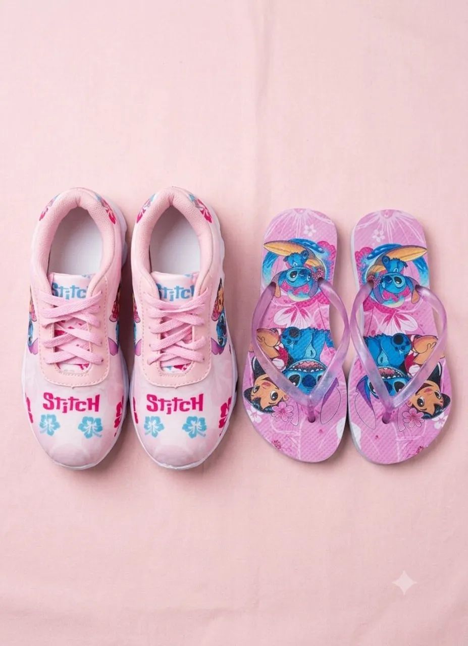 Tênis e chinelo feminino 
