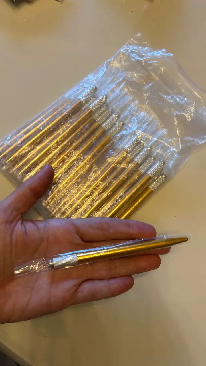 Kit com 30 Tebori dourado