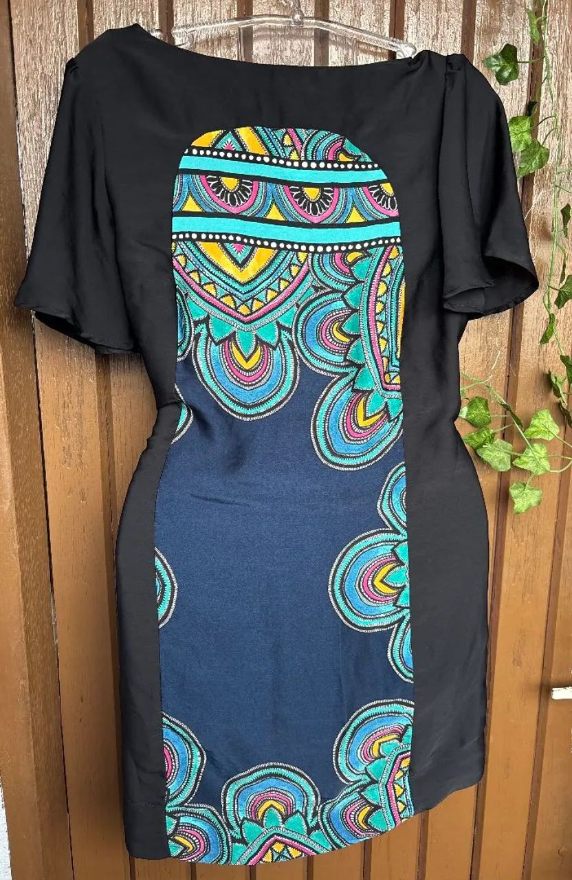 vestido farm preto estampado p - Foto 5