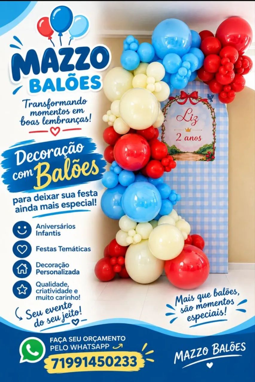 Enchimento e decoração com Balões 