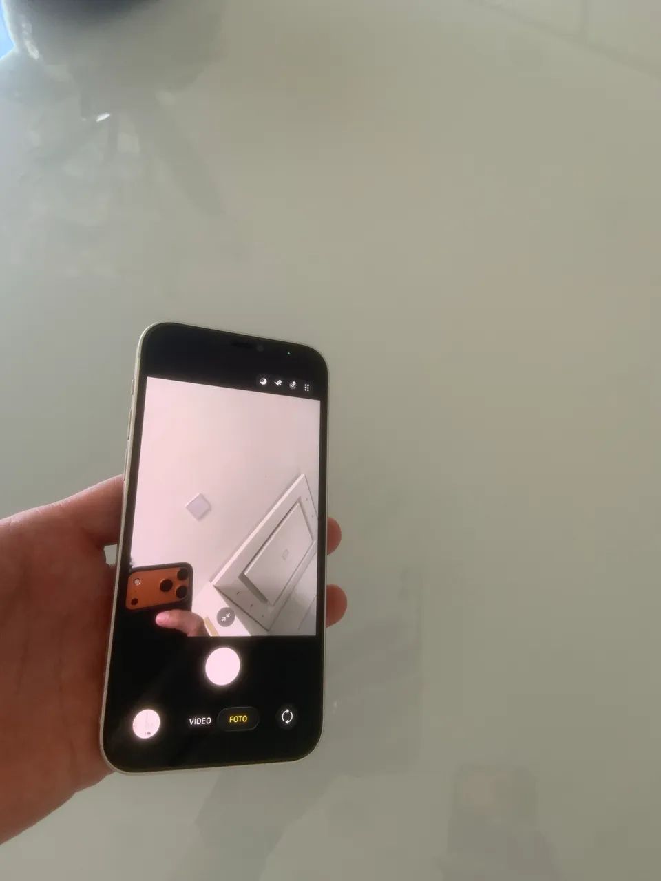 iPhone 12 128GB semi novo branco  - Foto 2