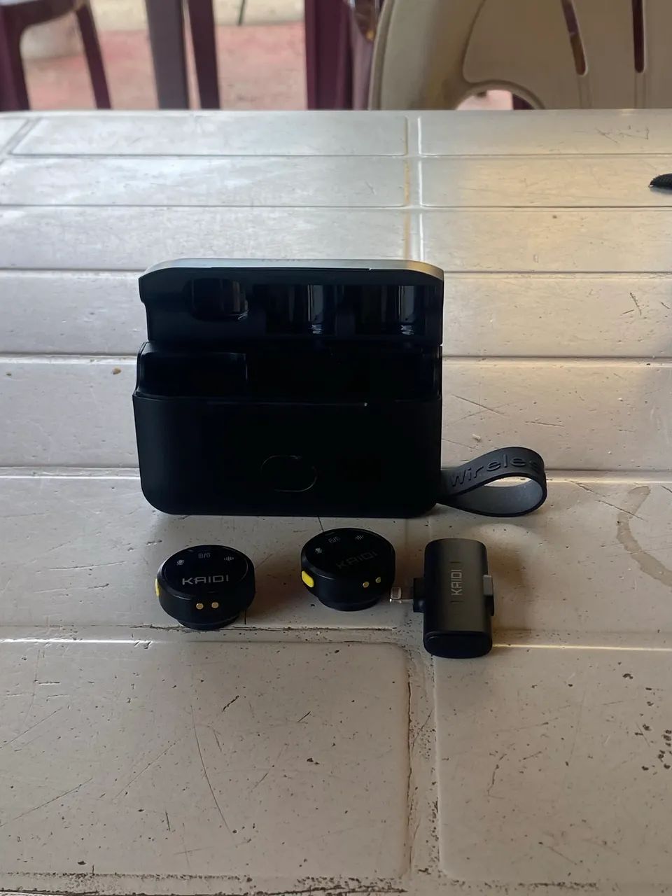 Fone de filmagem 