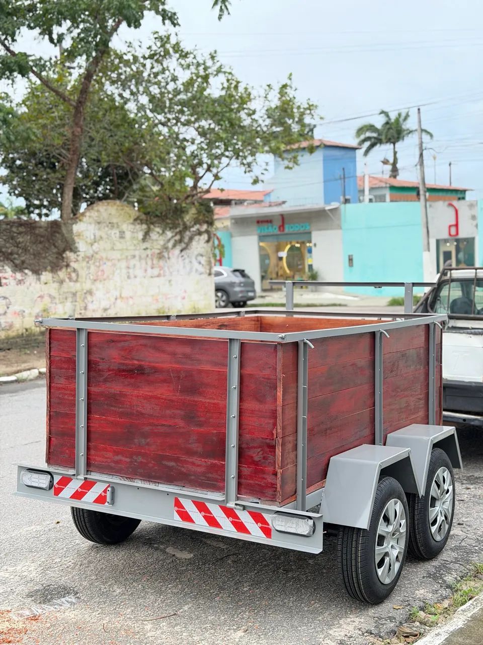 Reboque dois eixos novo 