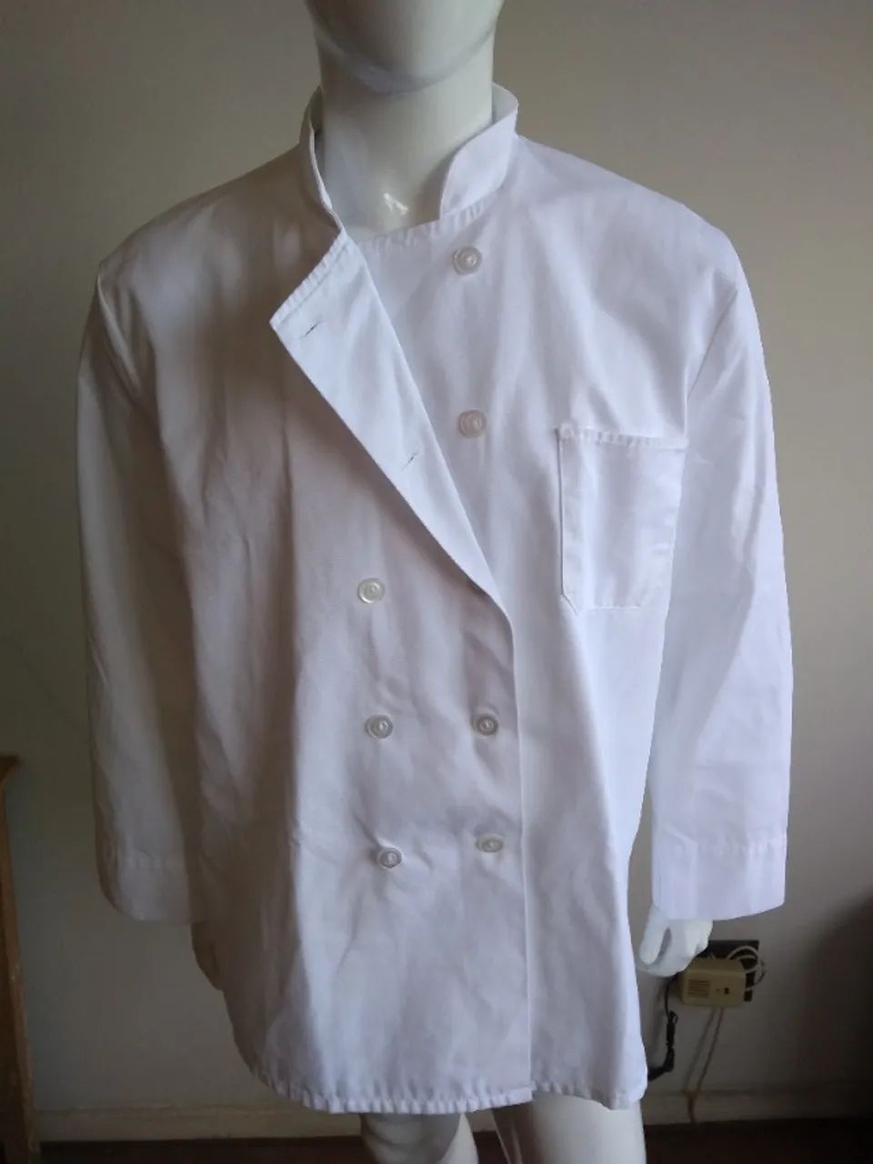 Dólmã Chef Manga Longa Branco - Foto 4