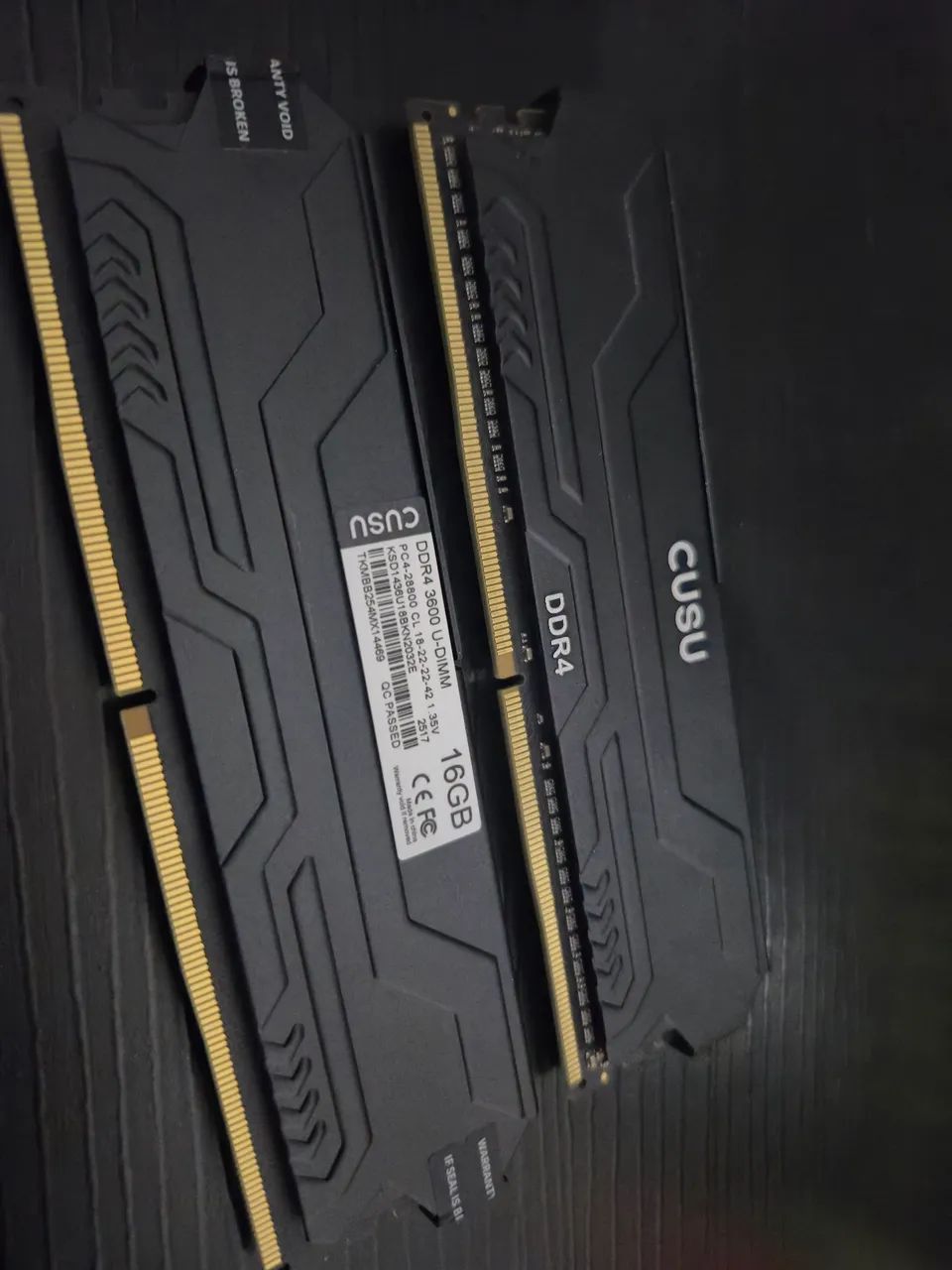 Memória RAM ddr4 CUSU 32GB( 2x16GB) 3600 MHz - Memória RAM