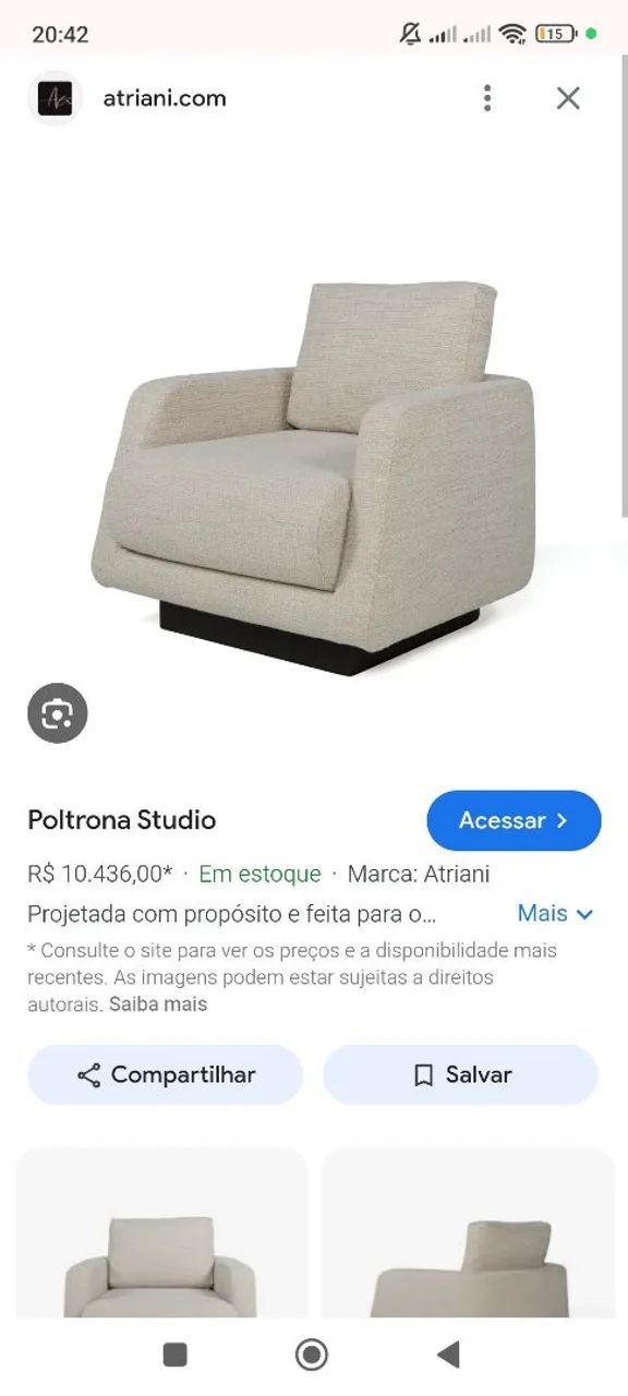 Poltrona giratória - aceito negociação  - Foto 4