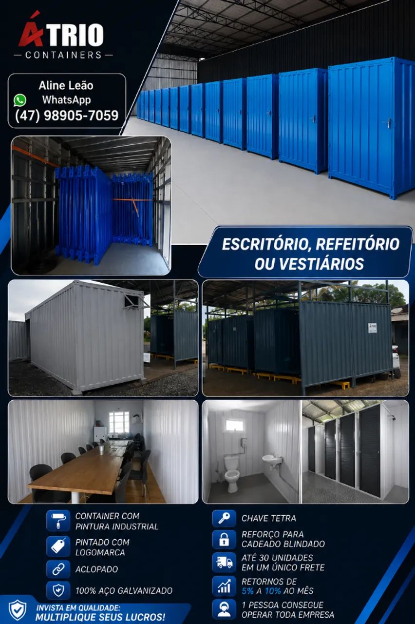 container dormitório vestuário e refeitório  - Foto 3