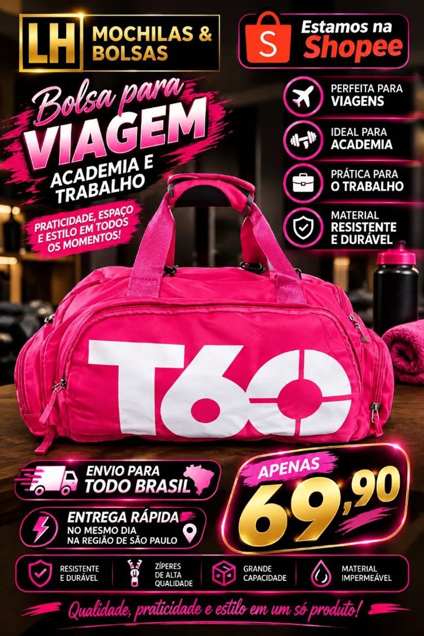 Bolsas para Academia e viagem - Foto 3