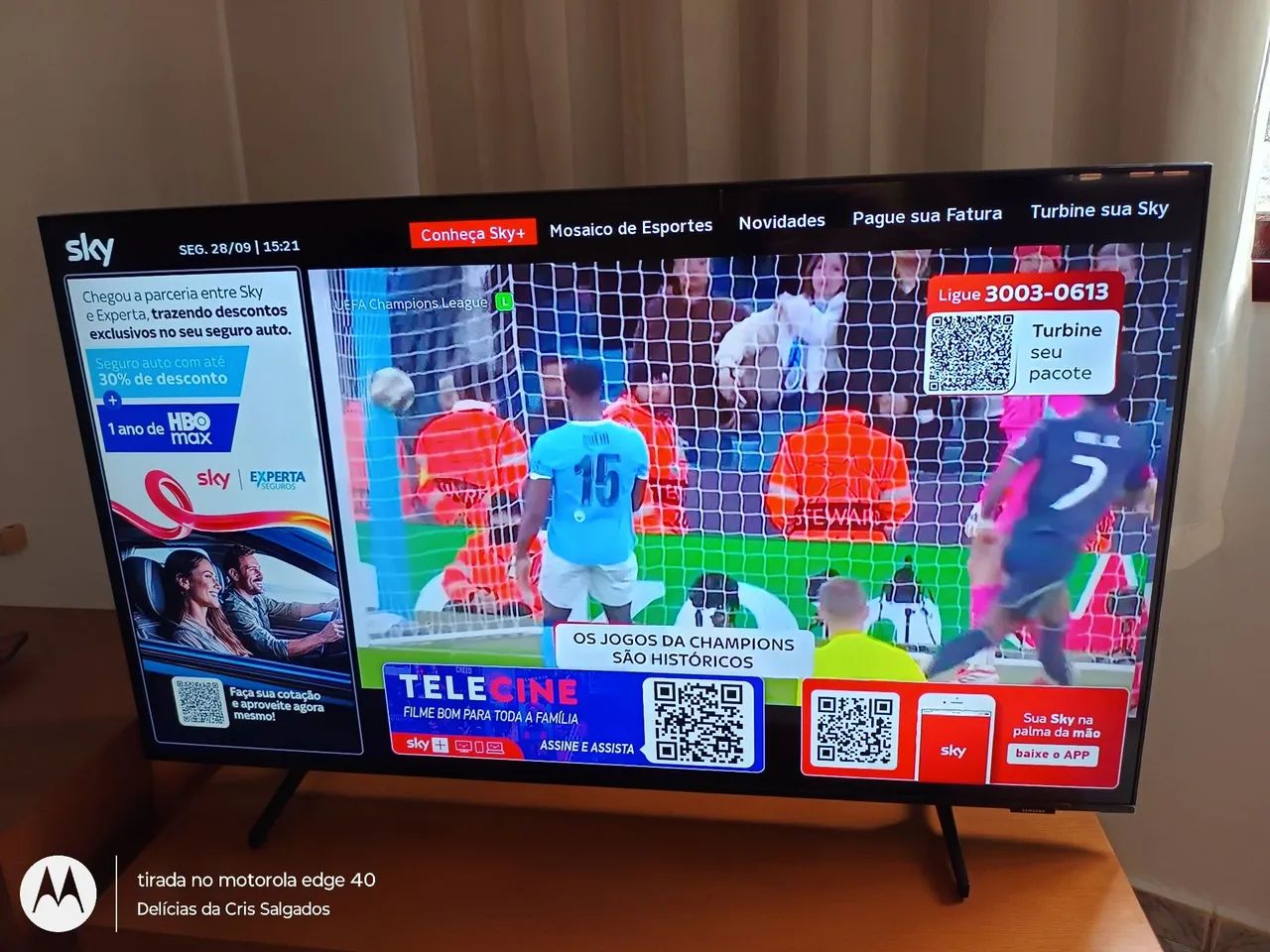 Tv Samsung 4K Cristal 50 polegadas - Foto 2