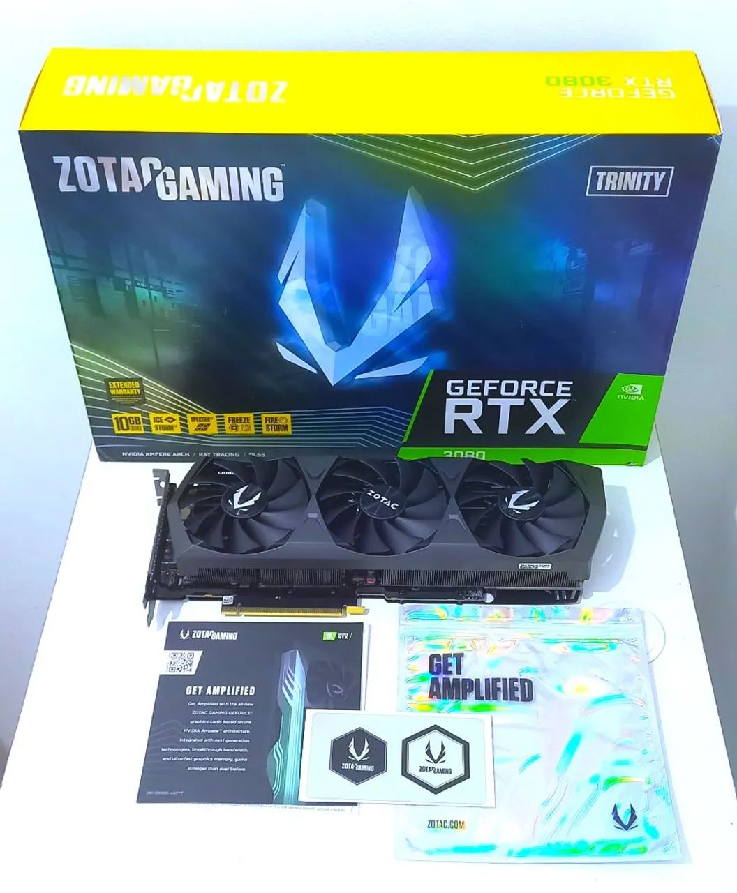 RTX 3080 10GB GDDR6X ZOTAC TRINITY LHR 320BITS NA CAIXA, PREÇO