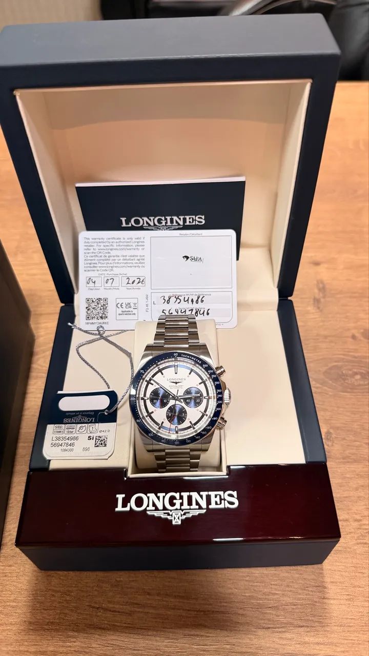 Relógio Longines Conquest Chronograph 2026 - Novíssimo  - Foto 3