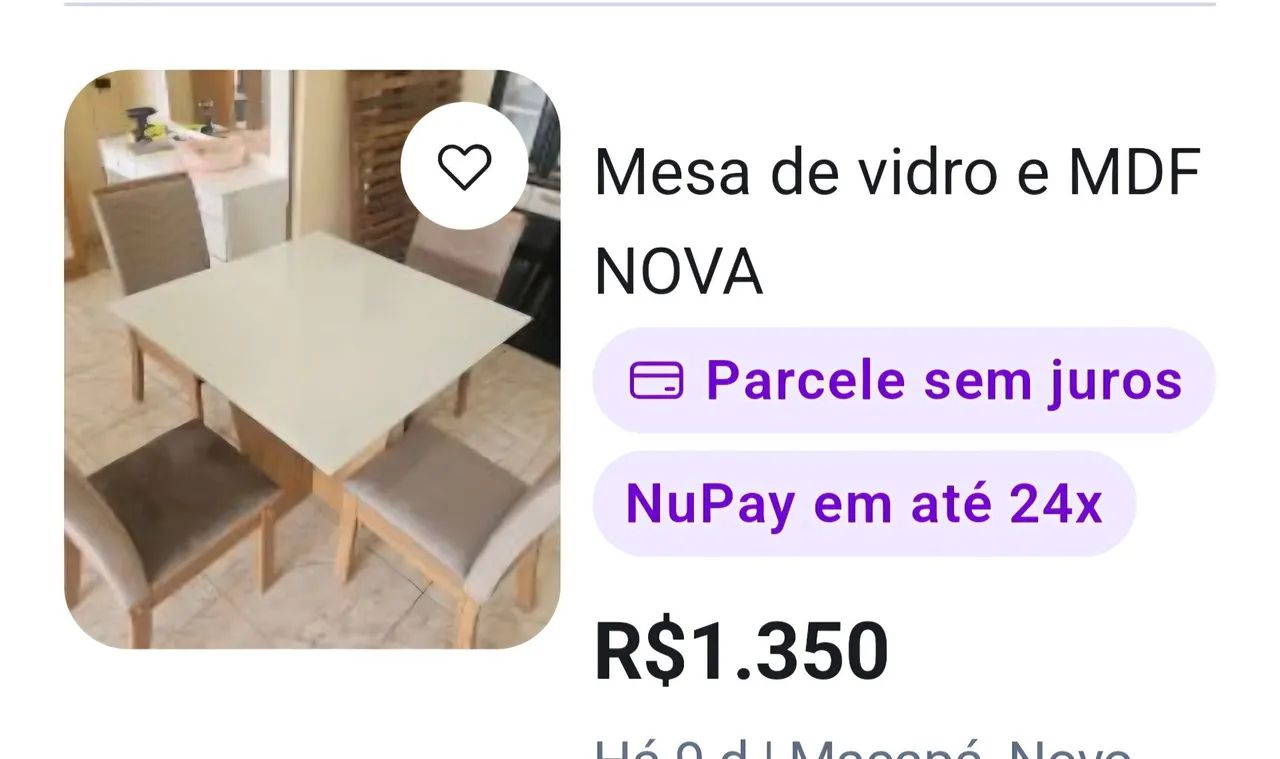 Mesa de Jantar R$ 650,00 reais  - Foto 4